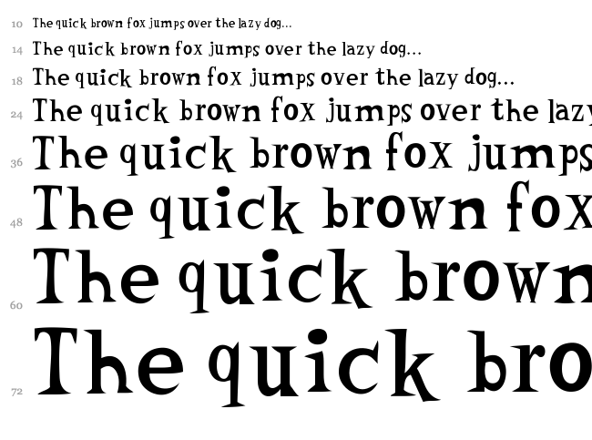 Woodcutter Vintage Cartoon font waterfall